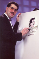 Agenturchef mit Knstlern