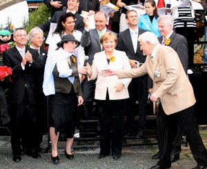 Bundeskanzlerin Angela Merkel bei der Eröffnung der BUGA 2007